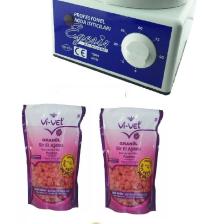 Sir Ağda Makinesi + 2 Adetpudralı Soyulabilen Boncuk Ağda + Spatula Seti