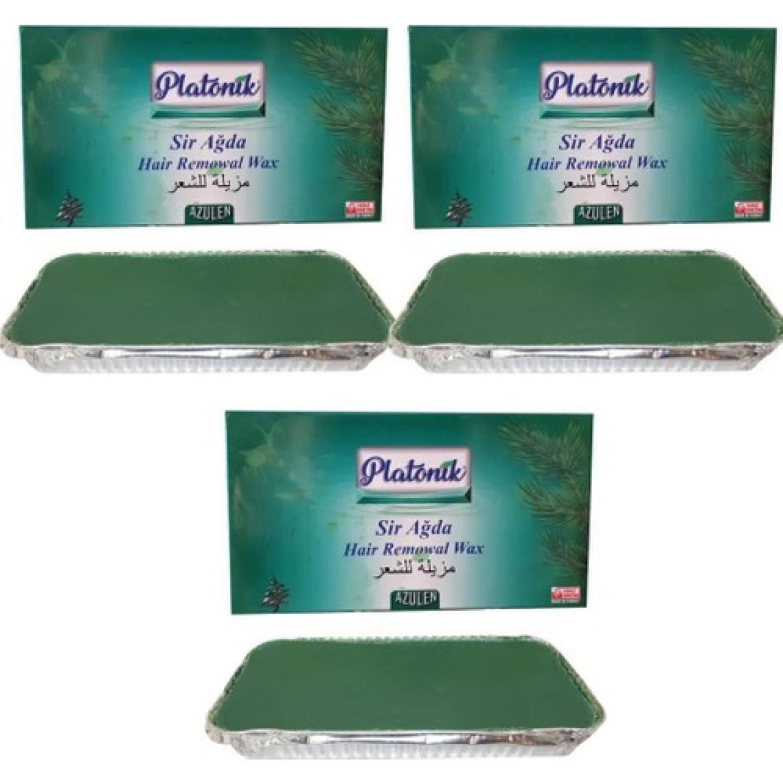 Platonik Azulen Kalıp Ağda 400 gr x 3'lü (Yeşil-Normal Ciltler Için)