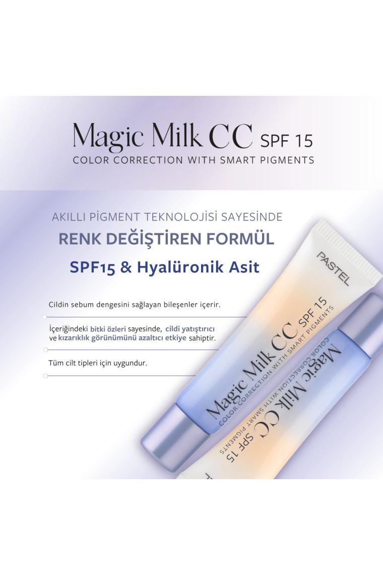 Magic Milk CC SPF 15 - Cilt Tonu Eşitleyici SPF 15 CC Krem 50 Light Medium