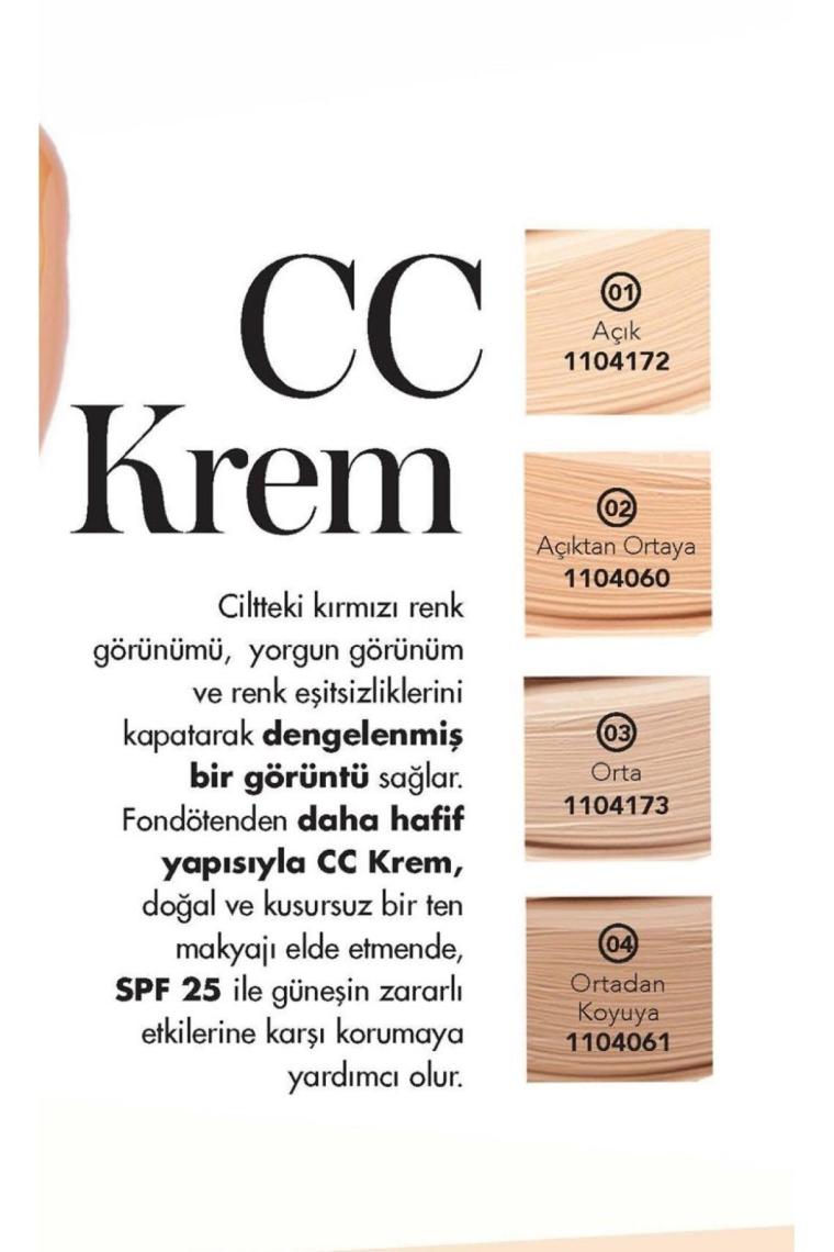All in One Medium to Dark CC Krem - Ortadan Koyuya 50 ML