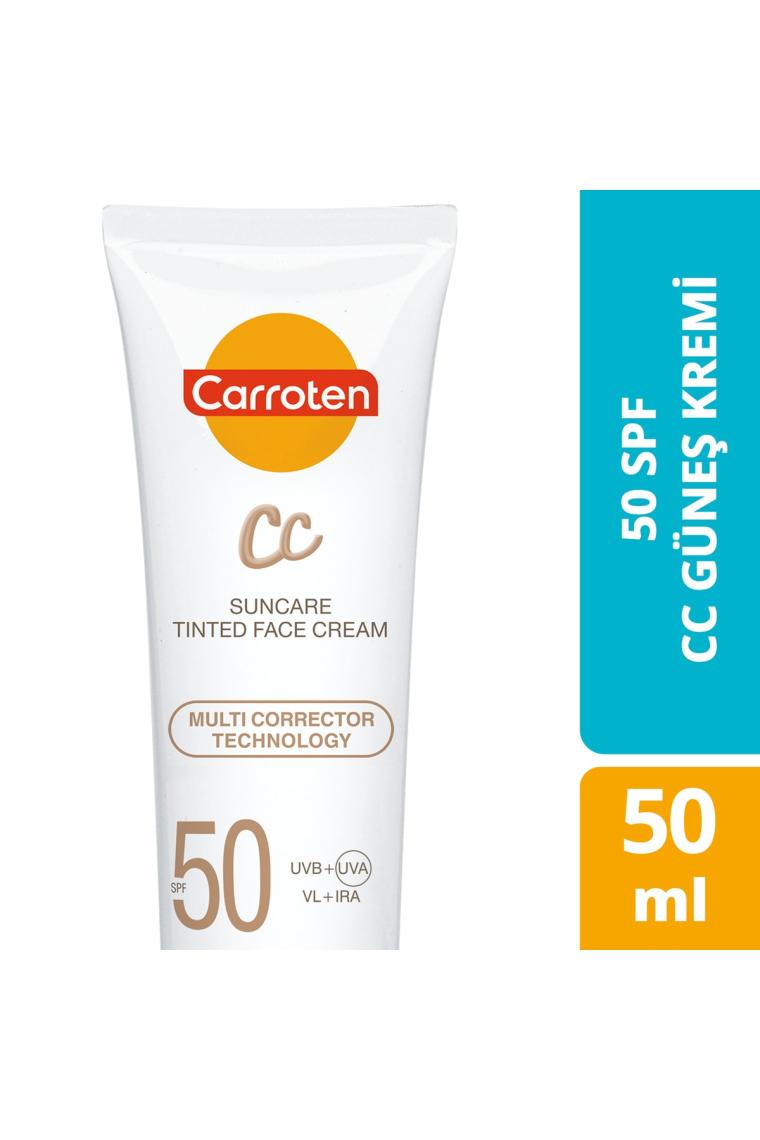 Cc Spf50 Yüksek Koruyucu Renkli Yüz Güneş Kremi 50ml