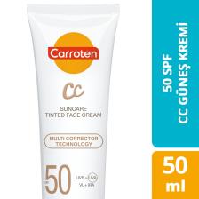 Cc Spf50 Yüksek Koruyucu Renkli Yüz Güneş Kremi 50ml