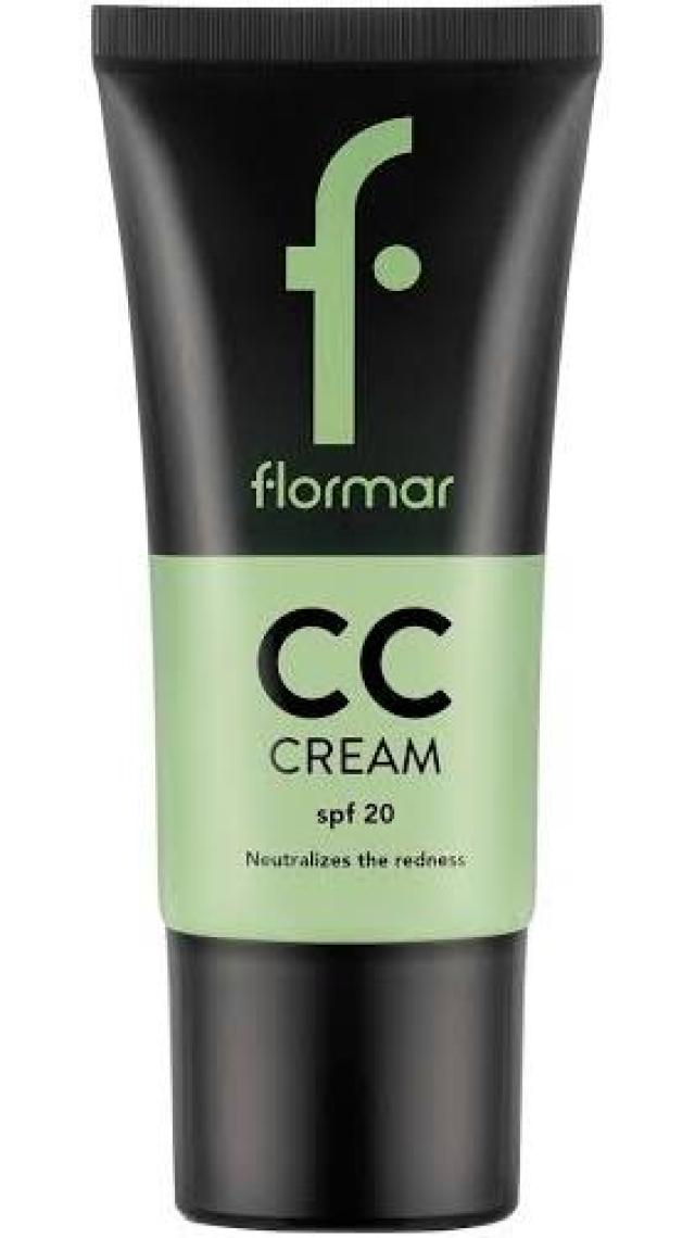Flormar-Kızarık ve Sivilceli Ciltlere Özel Renk Dengeleyici Anti-Redness CC Krem (CC02 Yeşil Bazlı Ten Rengi) 8690604534715