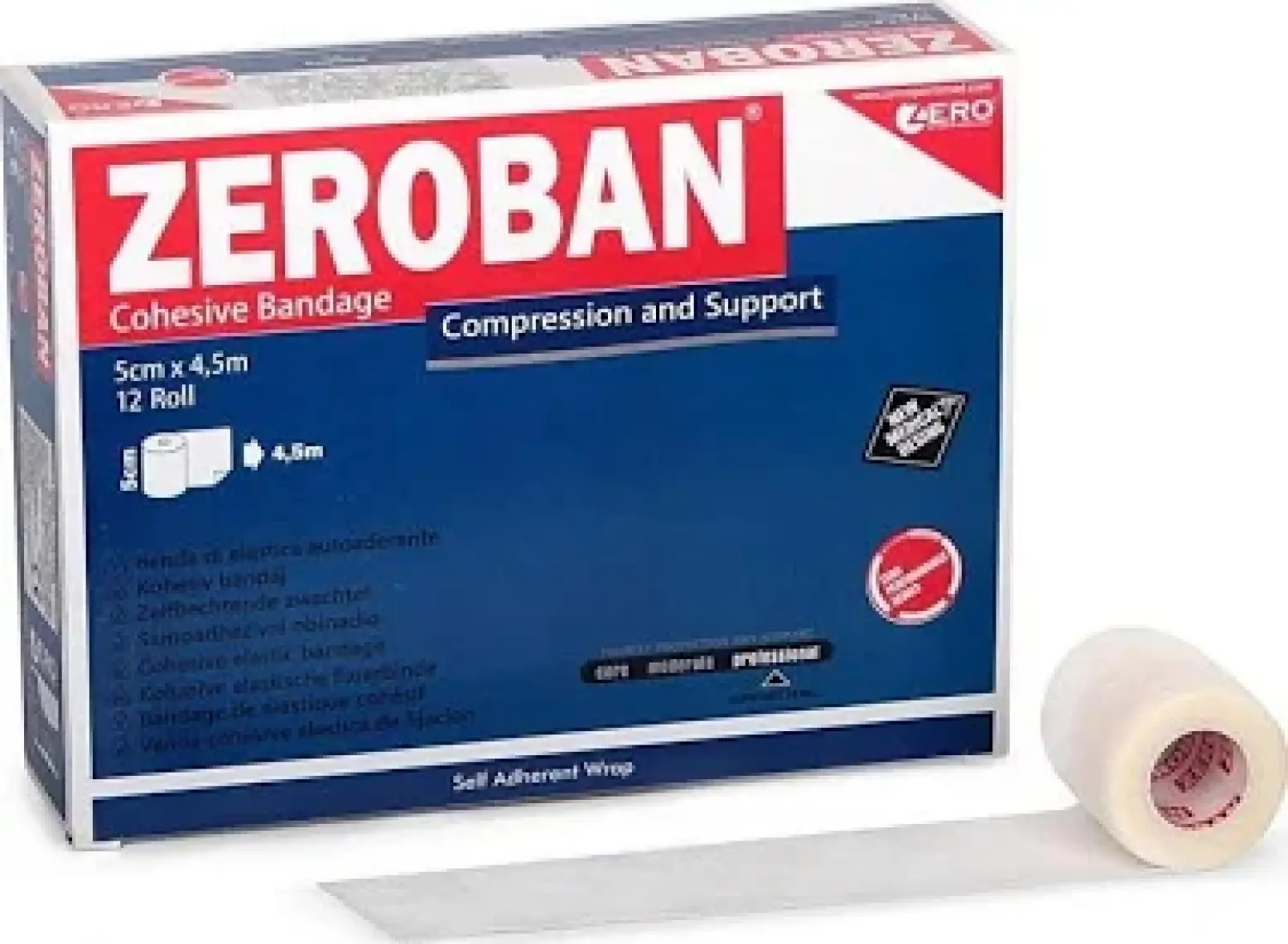 Zero Sports Med Zeroban 5cm x 4,5m  Beyaz