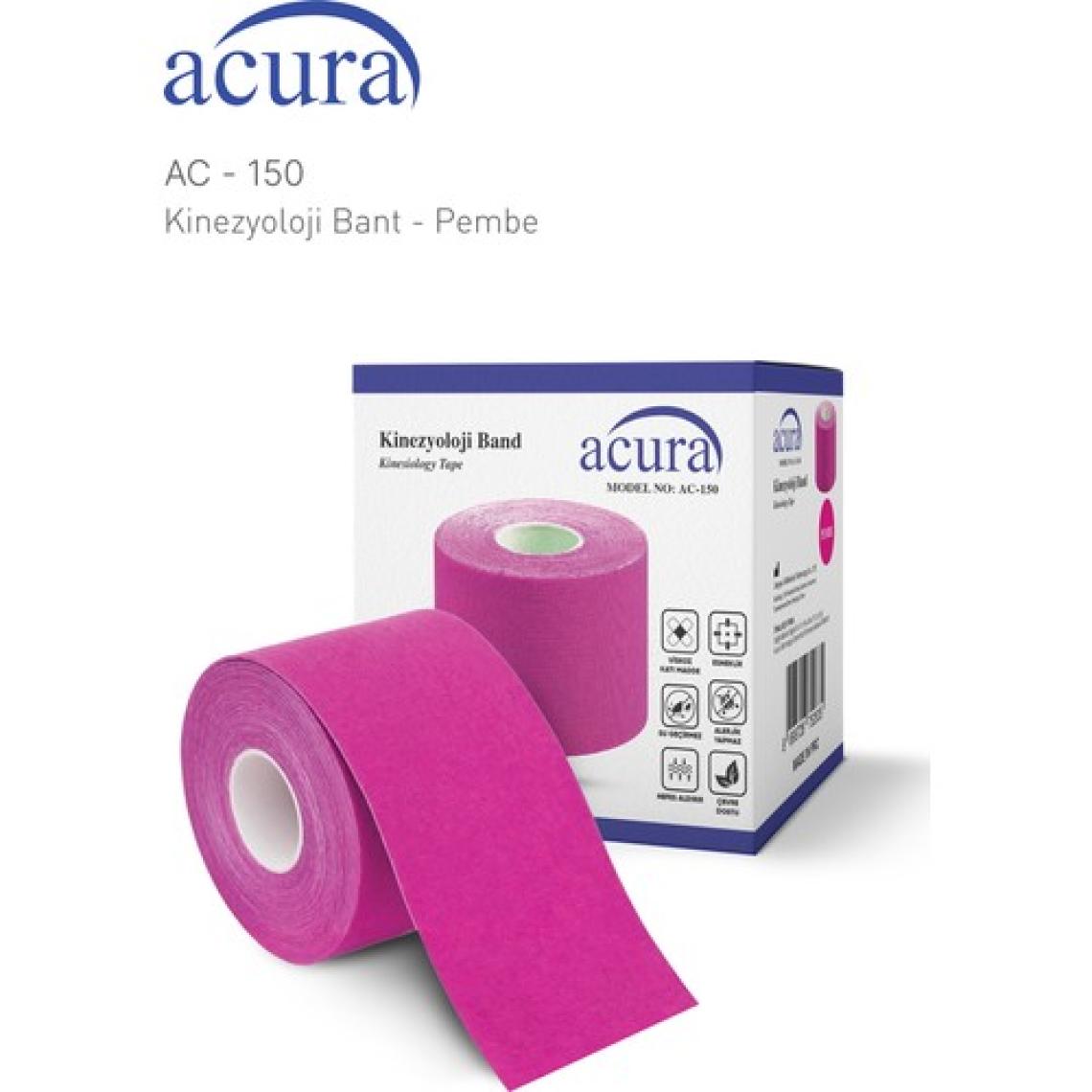 Acura AC-150 Yüz & Vücut Uyumlu Hipoalerjenik Kinesio Tape 5m x 5cm