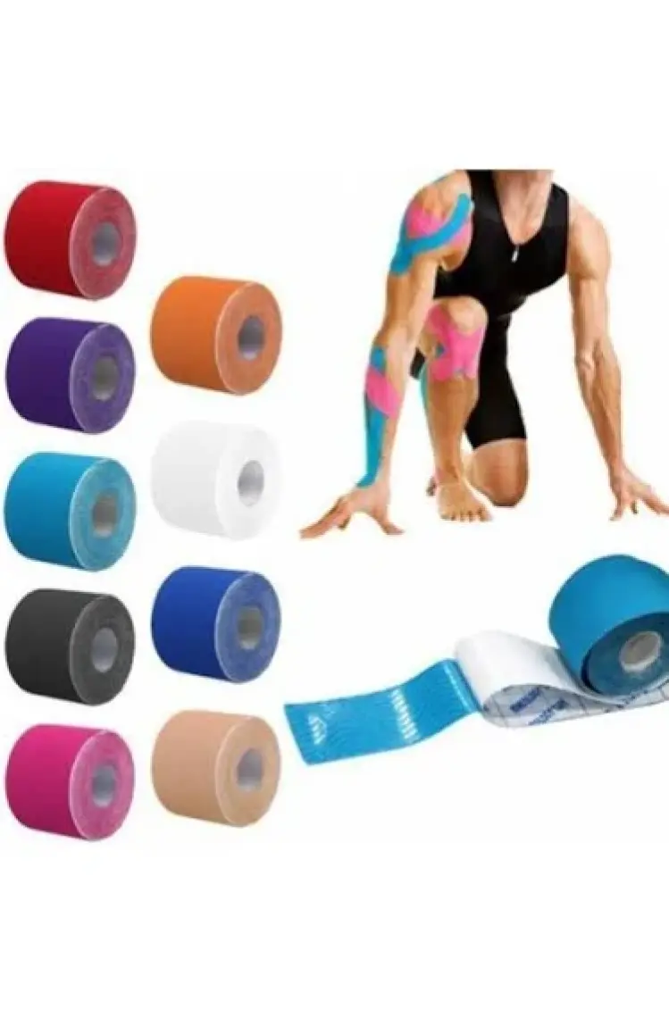 Ortholand Koyu Mavi Renk Kinesio Bandı, Spor Kas Ağrı 5cm*5mt