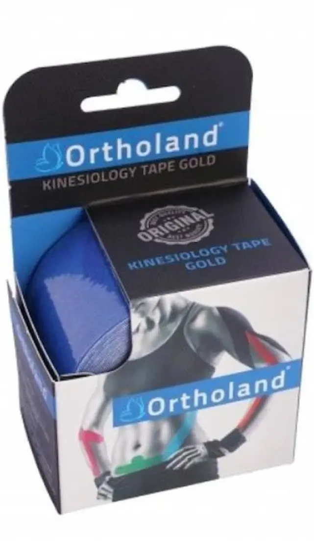 Ortholand Koyu Mavi Renk Kinesio Bandı, Spor Kas Ağrı 5cm*5mt