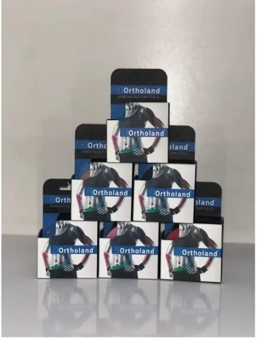 Ortholand Koyu Mavi Renk Kinesio Bandı, Spor Kas Ağrı 5cm*5mt