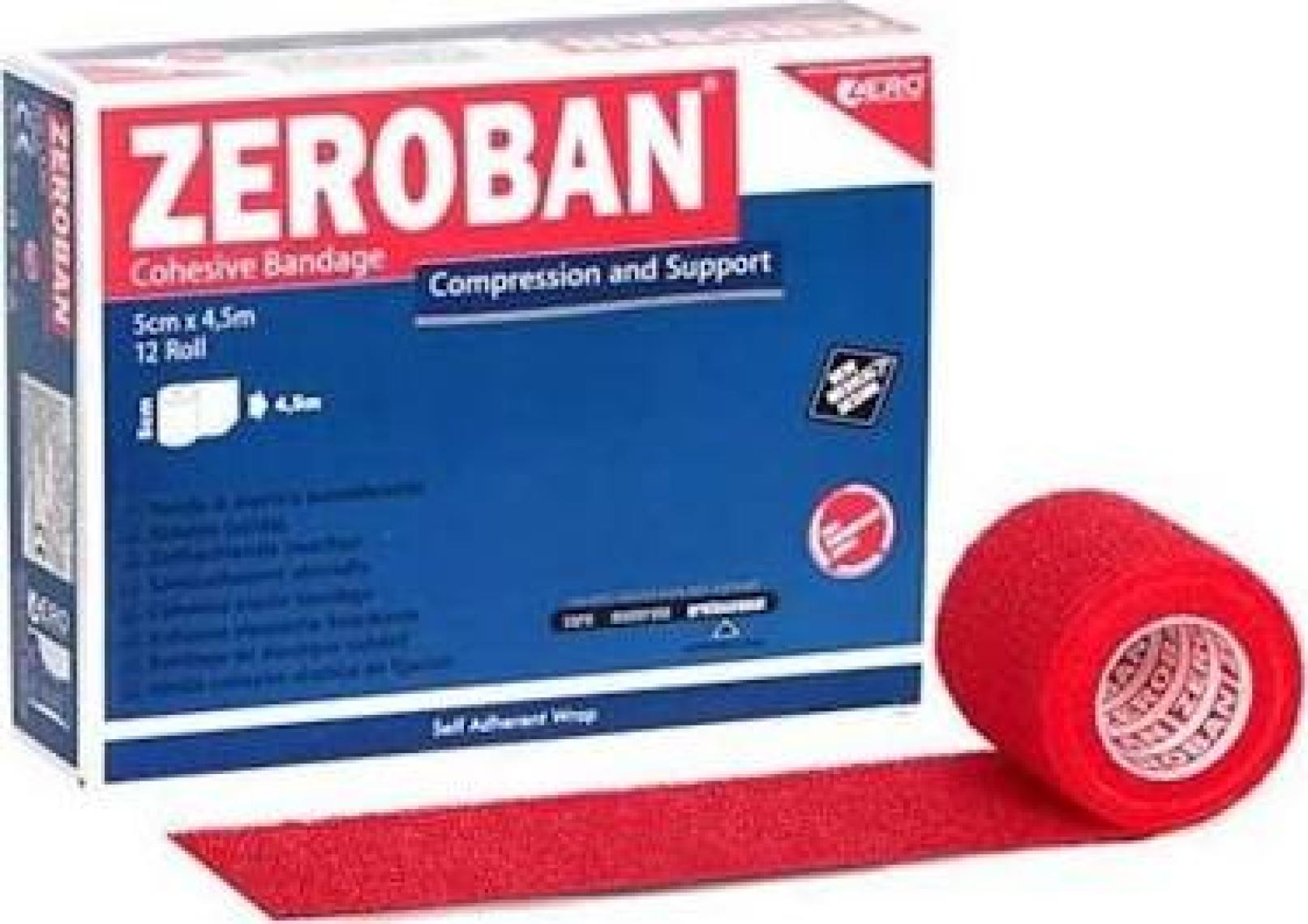 Zero Sports Med Zeroban 5cm x 4,5m Kırmızı