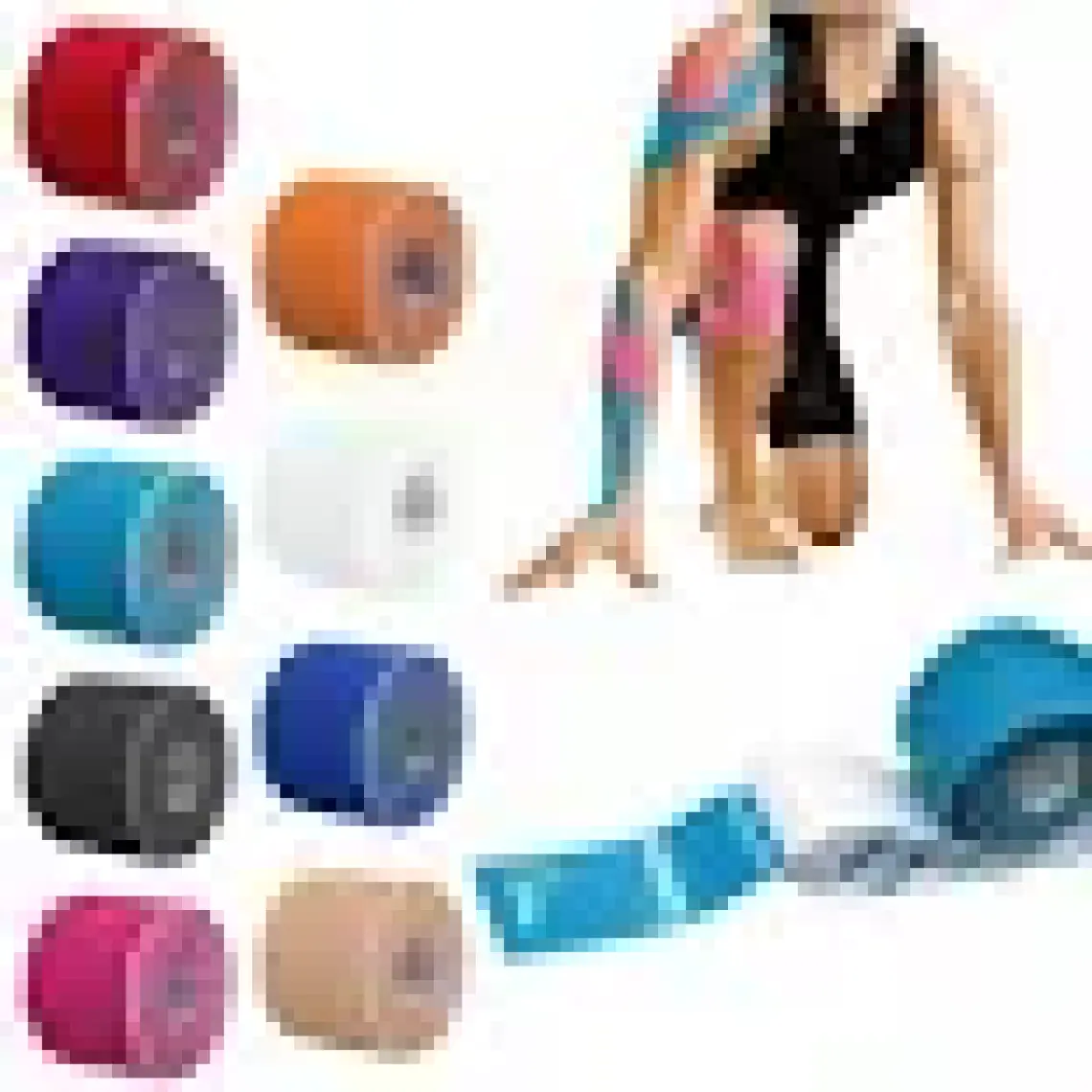 Ortholand Kırmızı Renk Kinesio Bandı, Spor Kas Ağrı 5cm*5mt