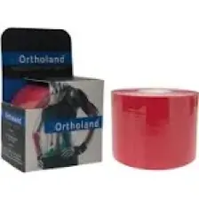 Ortholand Kırmızı Renk Kinesio Bandı, Spor Kas Ağrı 5cm*5mt