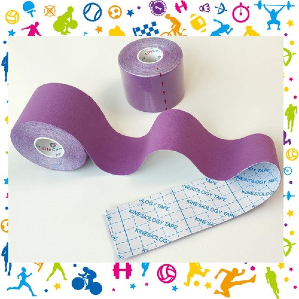 Life Care Kinesio Tape 5 cm x 5 M Ağrıbandı Mor