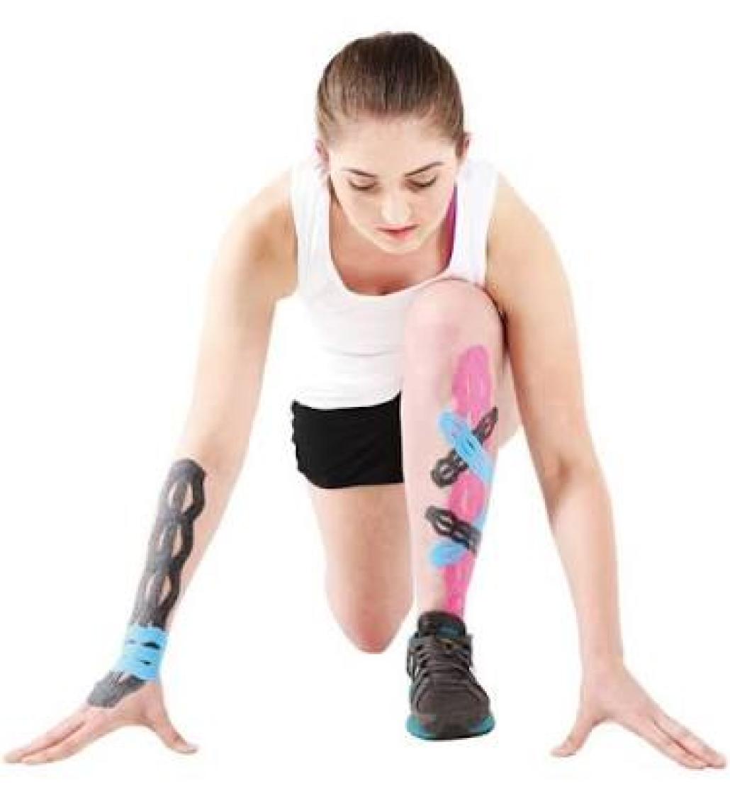 Kinesio Tape Tex Performance + 5 cm x 5 m Logolu Band Siyah