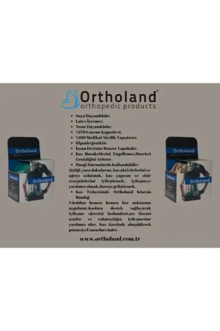 Ortholand Kinesio Tape Sporcu Bandı Koyu Yeşil