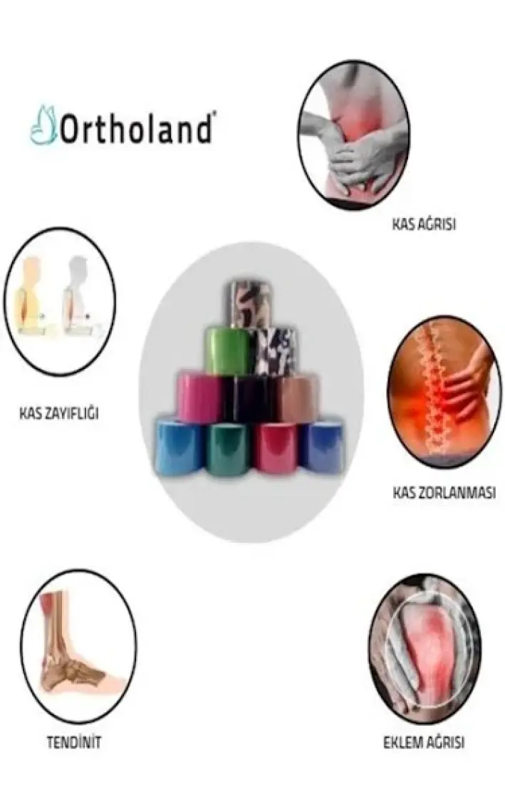 Ortholand Kinesio Tape Sporcu Bandı Koyu Yeşil