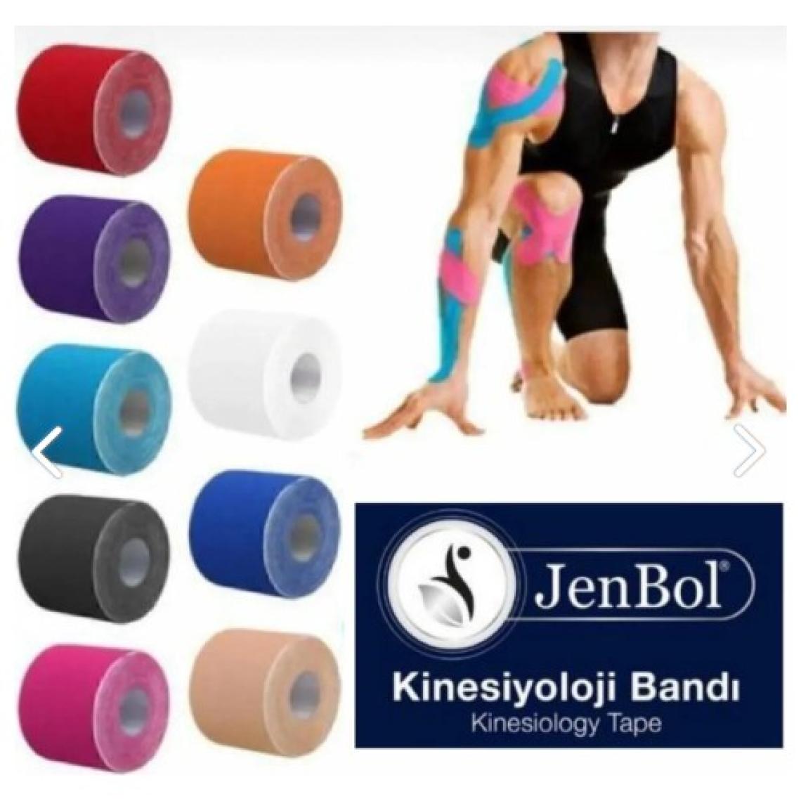 Jenbol Kinezyo Sporcu Bandı 5 Metre x 5 cm Pembe