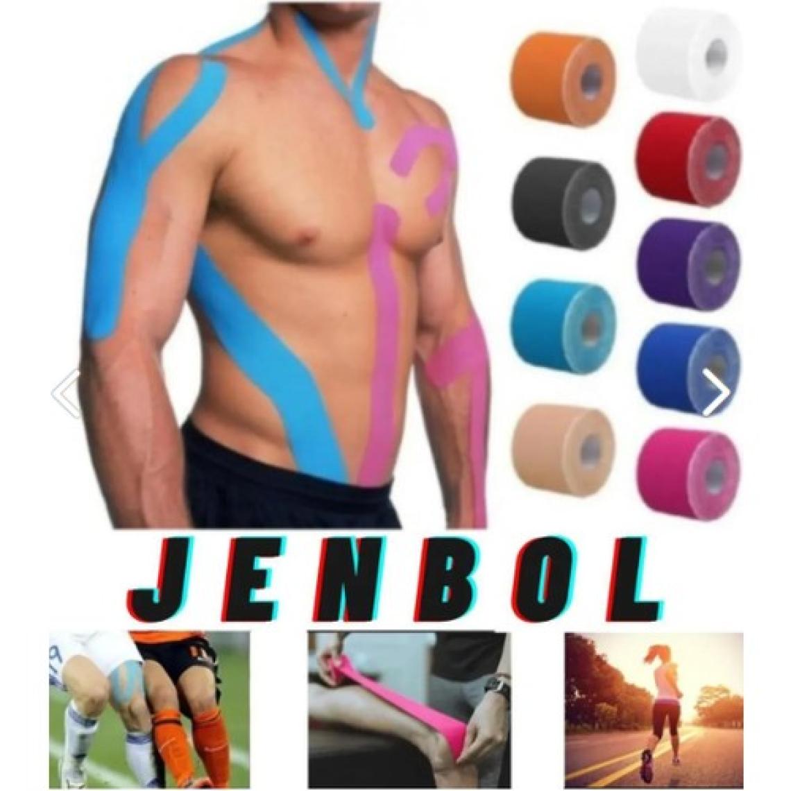 Jenbol Kinezyo Sporcu Bandı 5 Metre x 5 cm Pembe