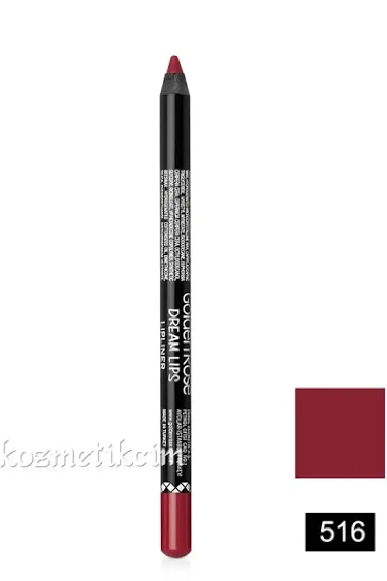 Golden Rose Dream Lips Lipliner No: 516 Fiery Red - Dudak Kalemi - 8691190391164