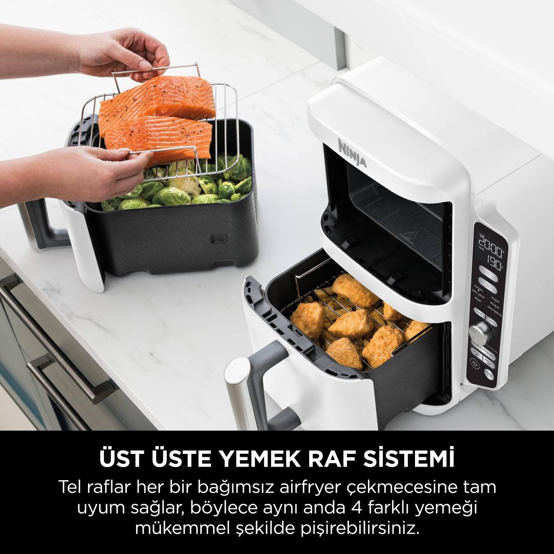 Ninja Double Stack Air Fryer Çift Hazneli Xl 9.5l