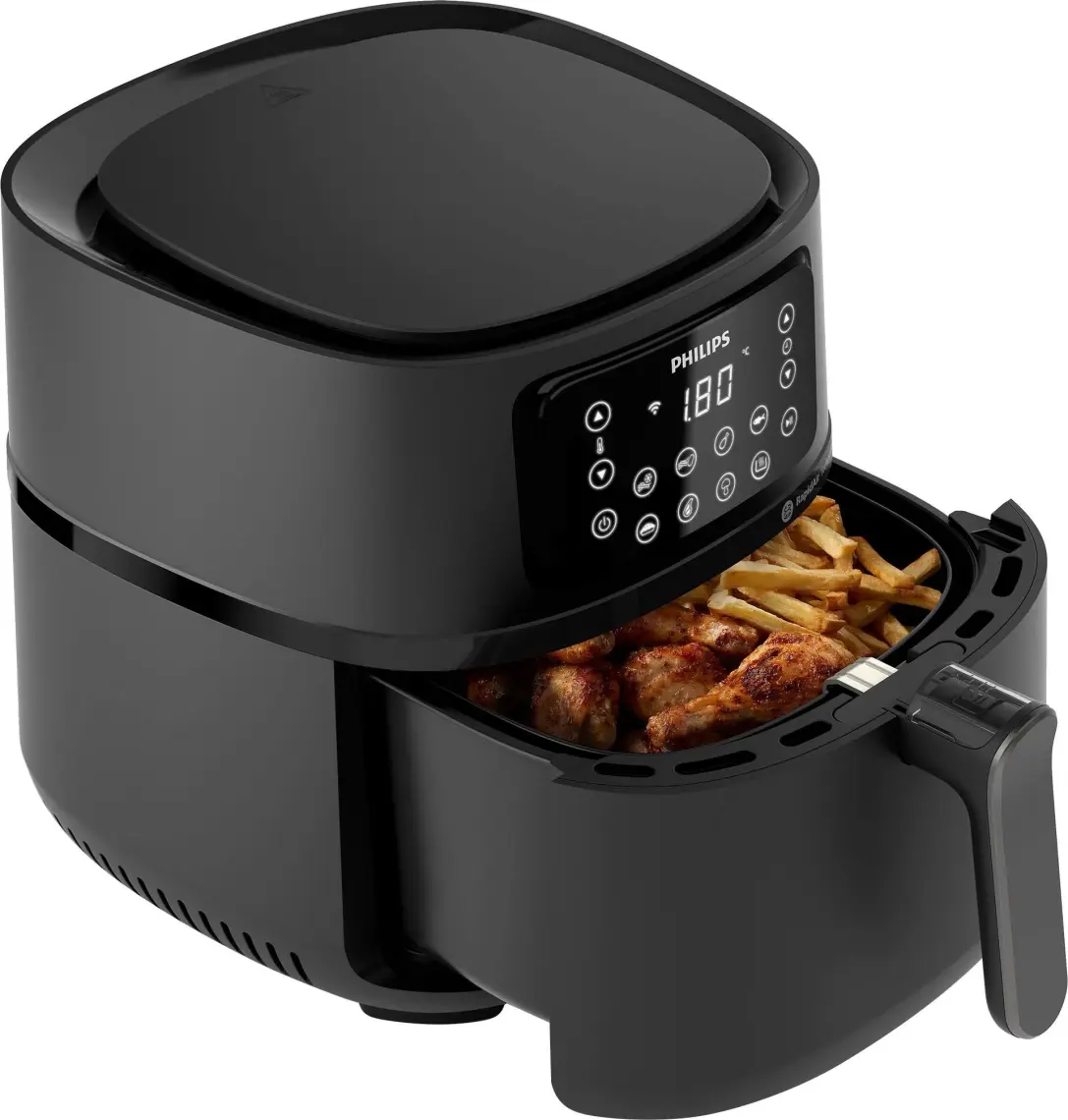 Philips HD9285/96 5000 Serisi Airfryer XXL Connected, 7,2 l (1,4 kg), Rapid Air Teknolojisi, Pişirme ve Izgara Aksesuarları,