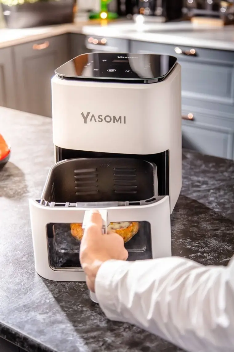 Yasomi Y35 Pro Beyaz Wifi'li 1350W 3,5 Litre Camlı Airfryer Fritöz ( Türkiye Garantili)