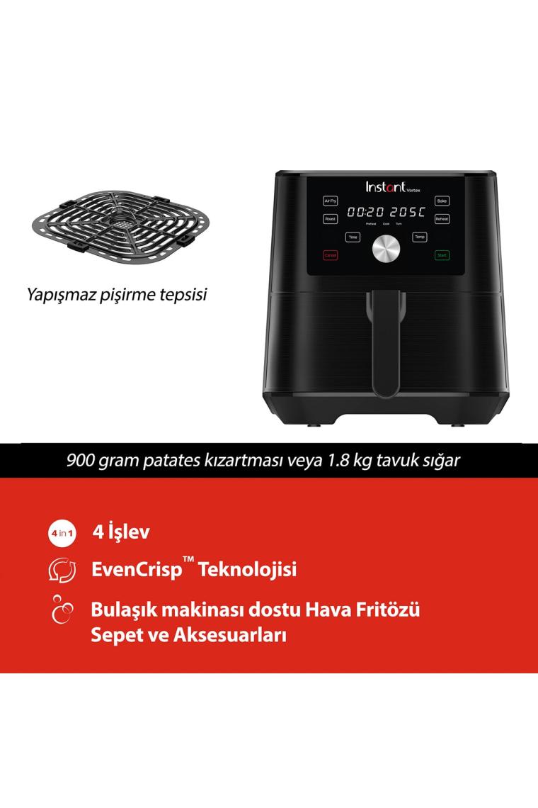 Instant Vortex 4'ü 1 Arada 3.8 lt Yağsız Fritöz