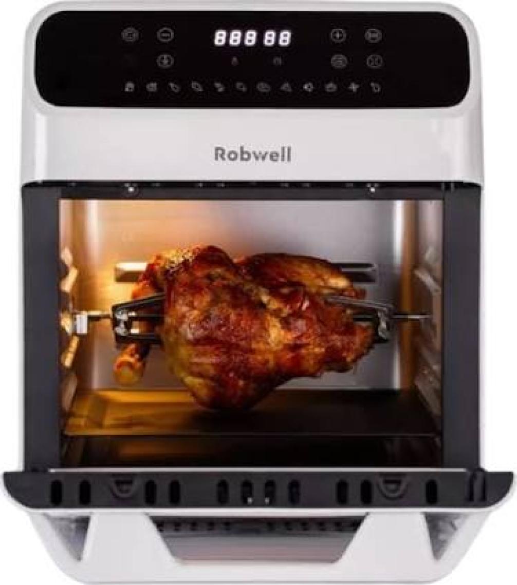Robx Robwell As29 12 Litre Tavuk Çevirme Şiş Kebap Dönen Patates Sepetli Airfryer