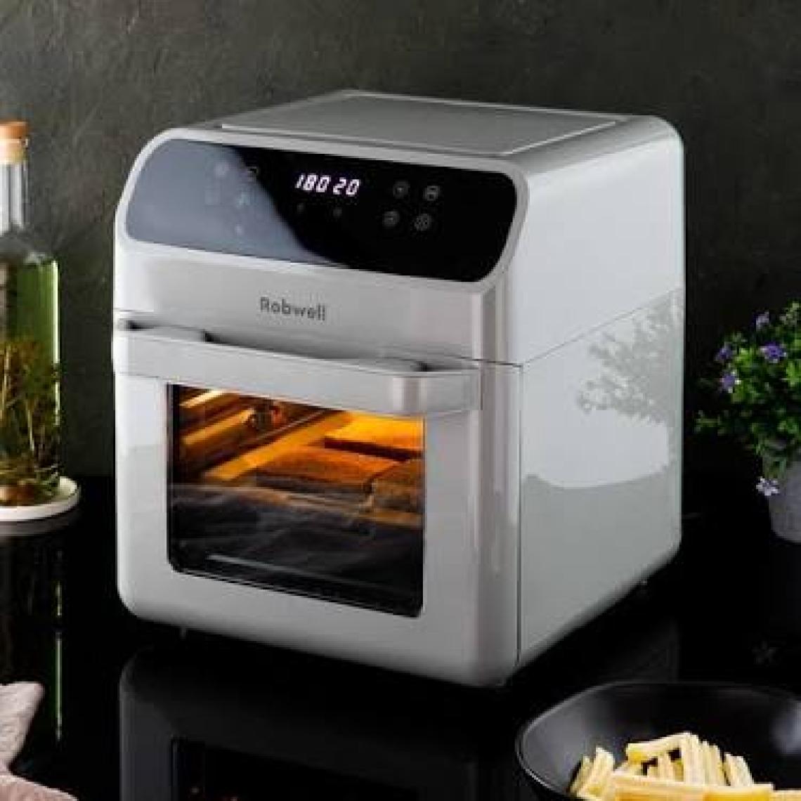 Robx Robwell As29 12 Litre Tavuk Çevirme Şiş Kebap Dönen Patates Sepetli Airfryer