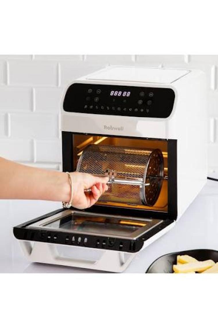 Robx Robwell As29 12 Litre Tavuk Çevirme Şiş Kebap Dönen Patates Sepetli Airfryer
