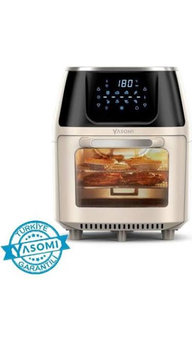 Yasomi Y88 Xxl Bej 1500W 8 Litre Airfryer Oven Fritöz (Yasomi Türkiye Garantili)