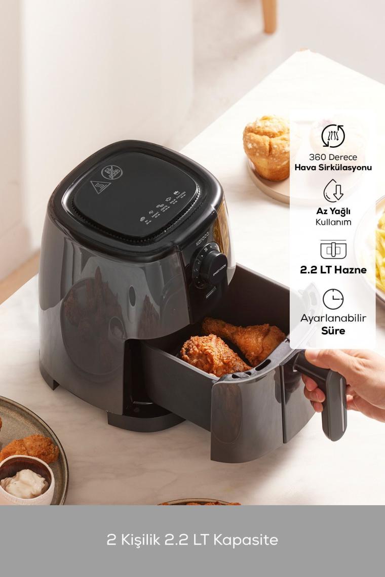 Smart Cook 2.2 Lt Airfryer Space Gray