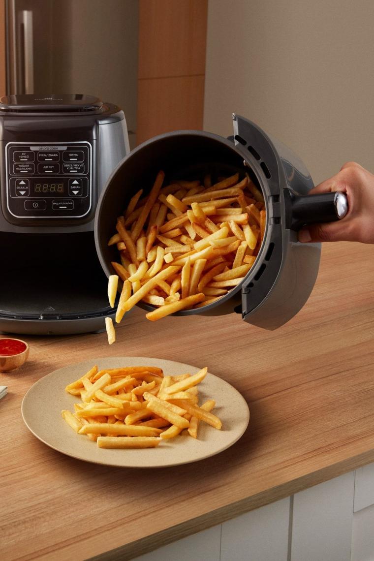 Karaca Air Pro Cook Köz XL Airfryer Ruby 4 Kişilik Fritöz
