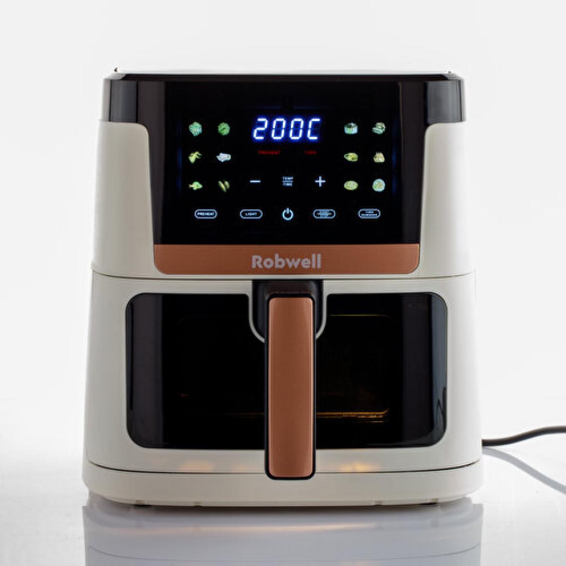 Robx Robwell SR81 Yeni Nesil Renkli Menü 12 Pişirme Ayarlı 1800W Akıllı Sesli Uyarı 7lt air Fryer