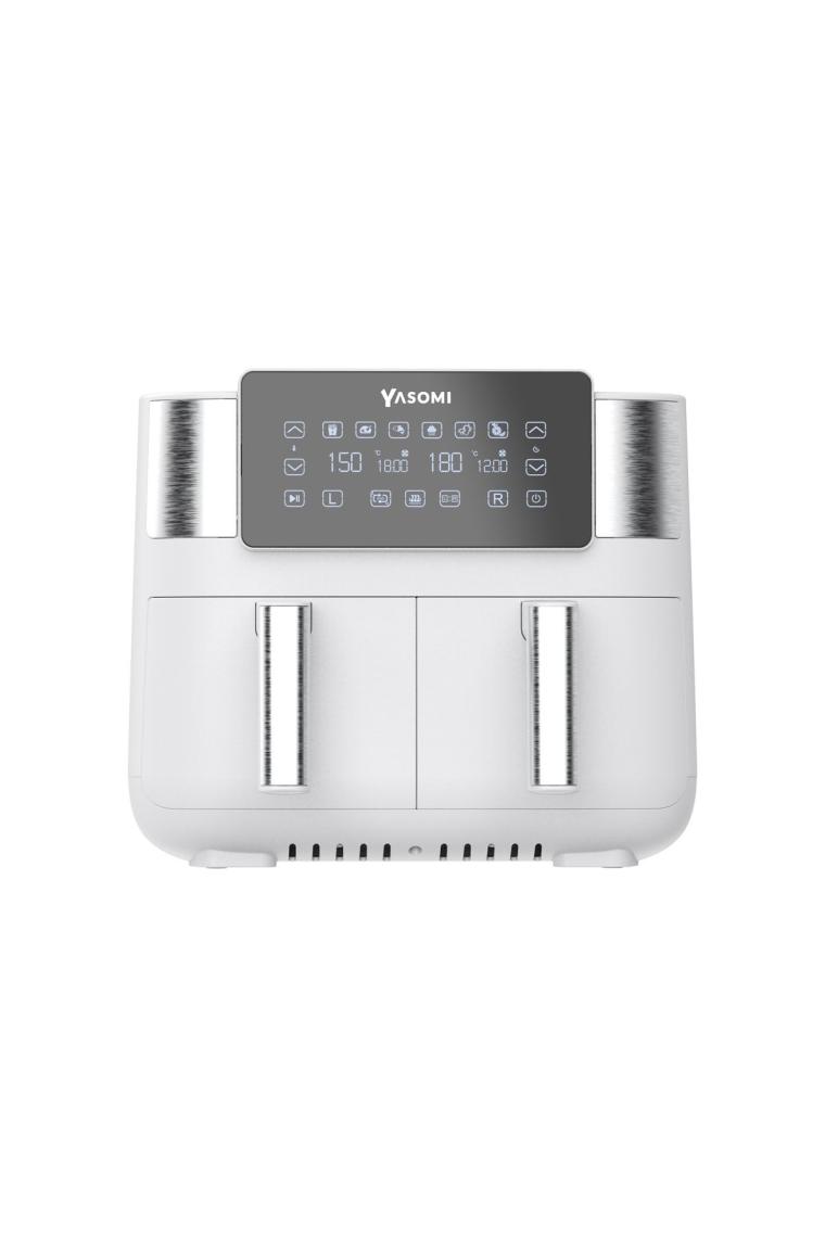 Yasomi Y80 Siyah 8 Litre 2850W Çift Hazneli ve Çift Motorlu Dokunmatik Airfryer Fritöz