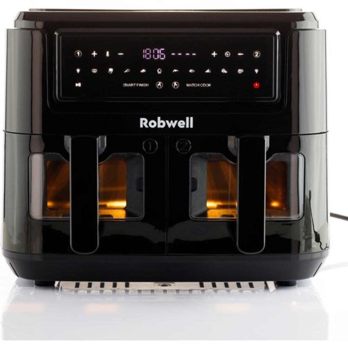Robx Robwell SE12 2in1 Çift Cam Kapaklı 4.5+4.5 Dijital 9 Litre 2400wat 12 ön Program Air Fryer