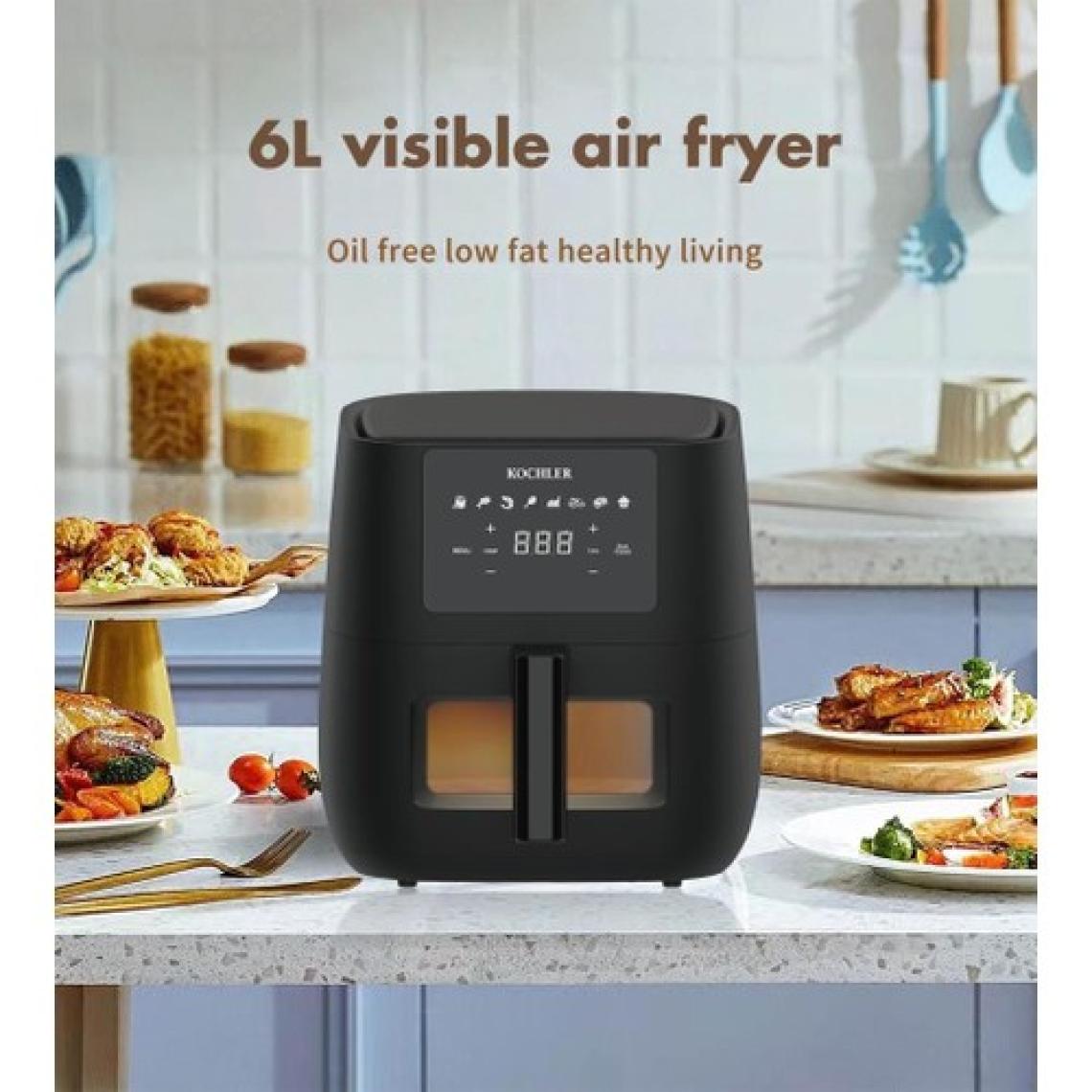 Kochler 6litre Airfryer Dijital Dokunmatik Ekran Fritöz