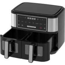 Hutt D10 Çift Hazneli Air Fryer Yağsız Fritöz (4.5 + 4.5 ) 9 Lt. 8 adet Pişirme Programlı