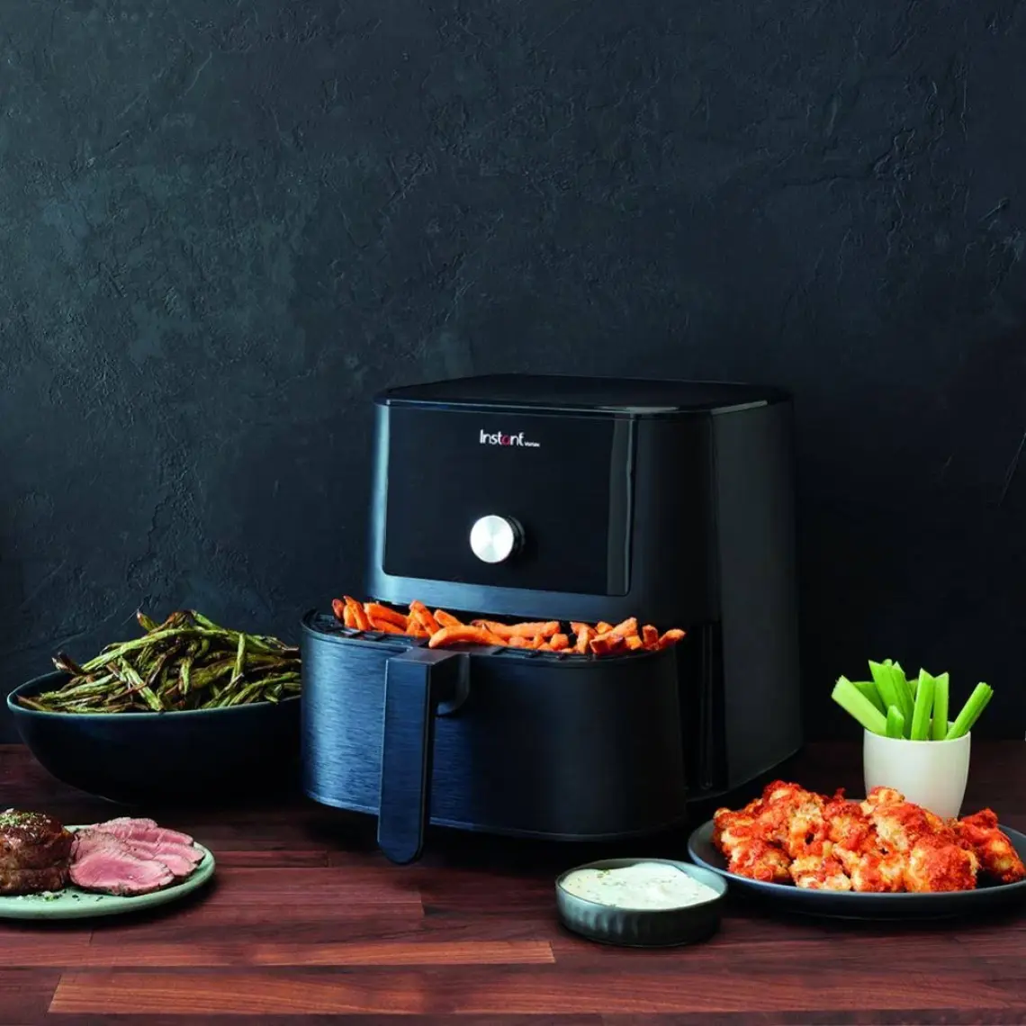 Instant Vortex 4'ü 1 Arada 3.8 Litre İşlevli Yapışmaz ve Yıkanabilir Sepetli Air Fryer