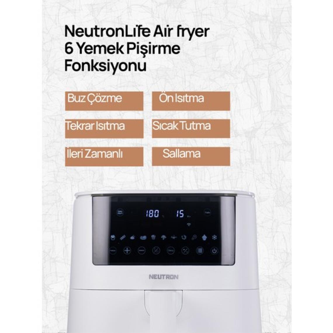 Neutron Smart Air Fryer Pro Akıllı Fritöz 7,3 L