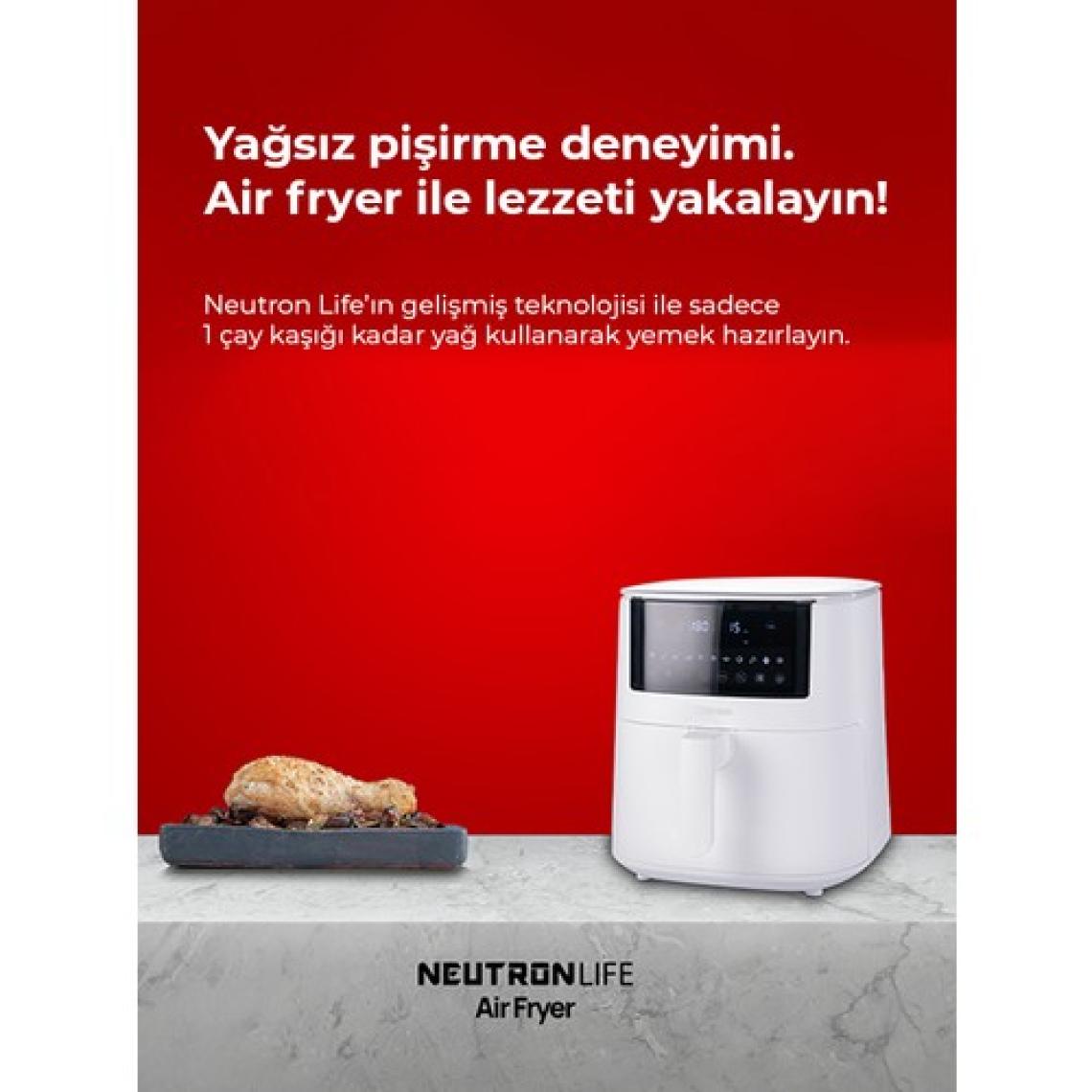 Neutron Smart Air Fryer Pro Akıllı Fritöz 7,3 L