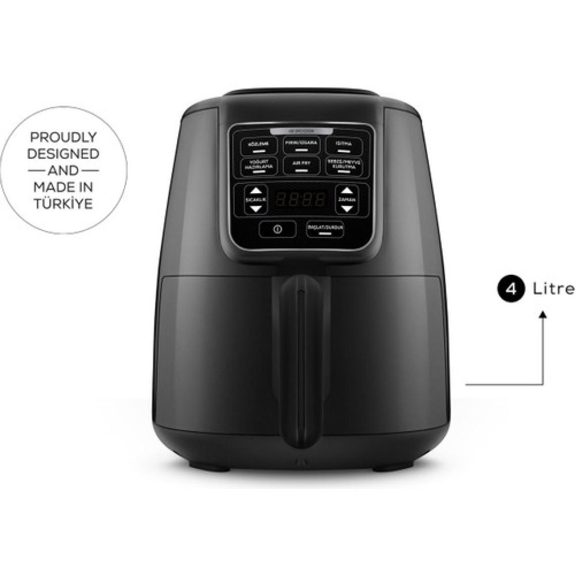 Karaca Air Pro Cook Köz XL Airfryer 4 lt Yağsız Fritöz