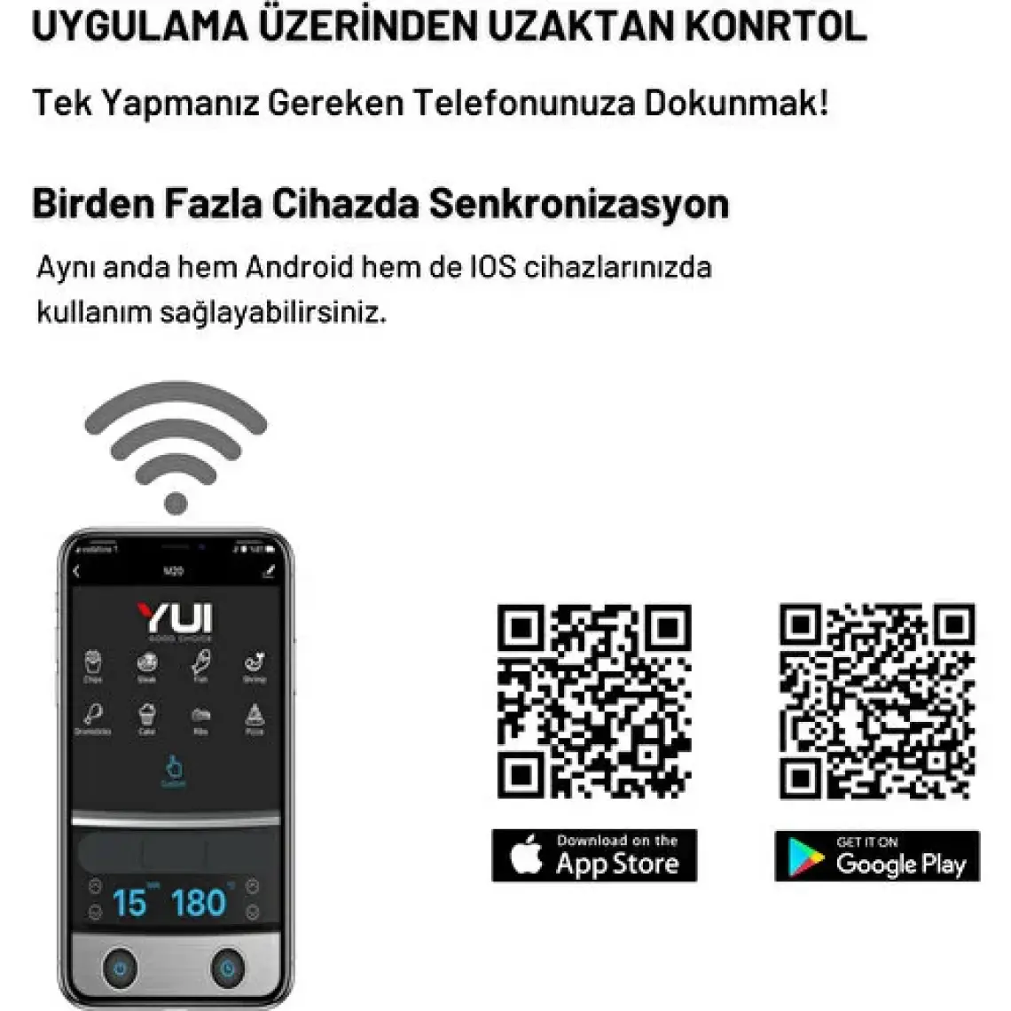 Yui M30 Maxifry Smart Airfryer 6.5 lt Yağsız Siyah Fritöz