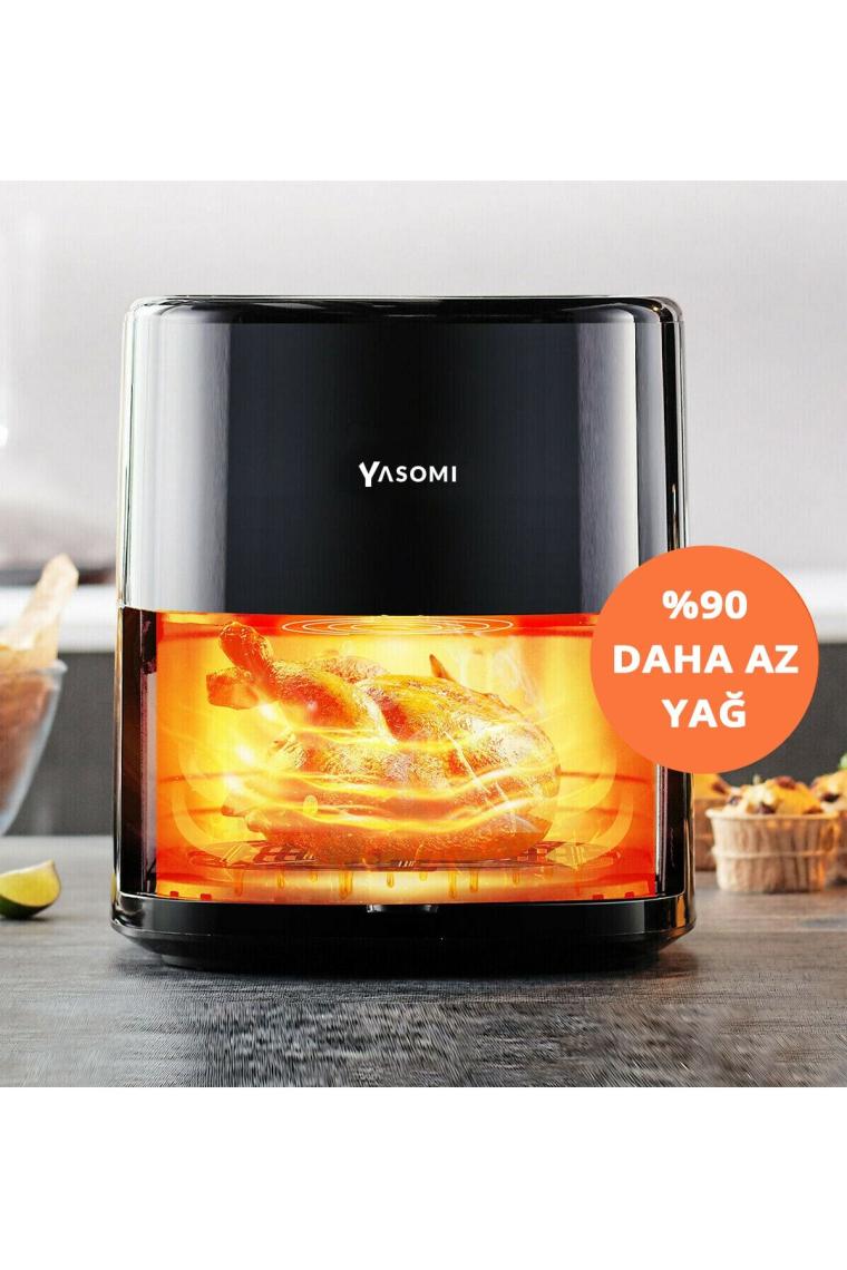 Yasomi Y22 Airfryer 5 lt Siyah Yağsız Fritöz