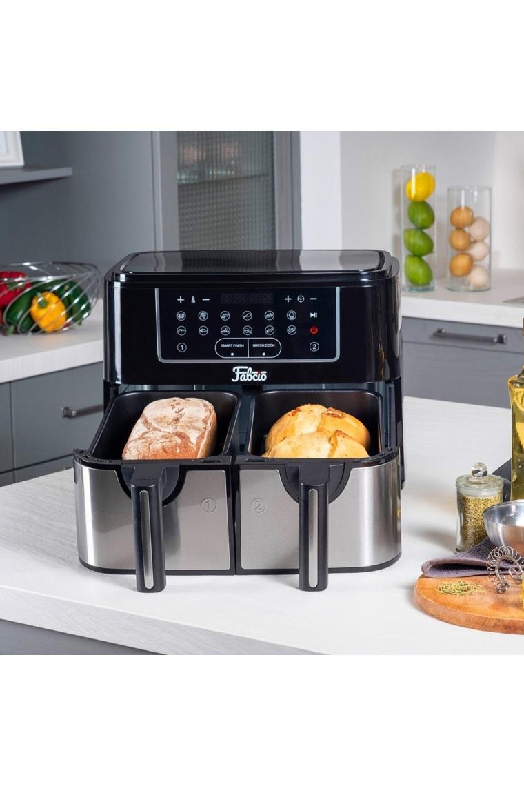 Duo V2 Dokunmatik Ekran 9lt Çift Hazneli Airfryer Yağsız Fritöz