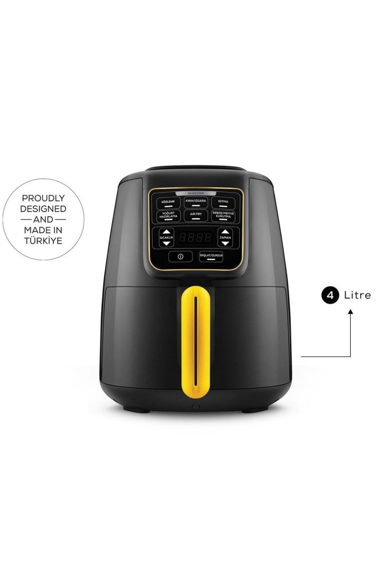 Karaca Air Pro Cook Köz XL Airfryer Ruby 4 Kişilik Fritöz