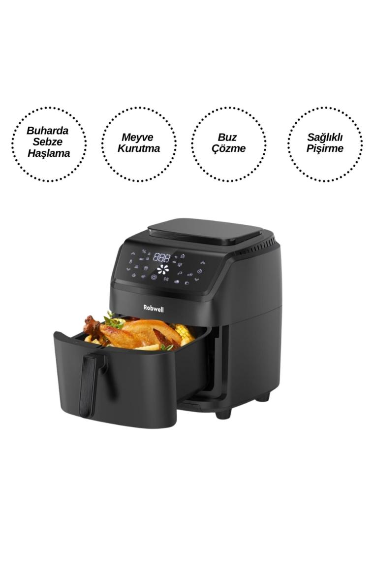 Robx Robwell AS41 Airfryer 2in1 Kızartma ve Buhar Sistemi 7LT 2600W