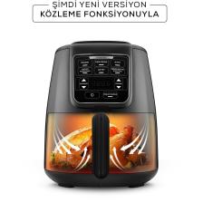 Karaca Air Pro Cook Köz XL Airfryer Black Shine 4 Kişilik