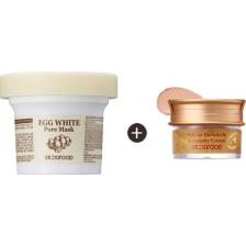 Skinfood Egg White Pore Mask + Salmon Concealer (1)