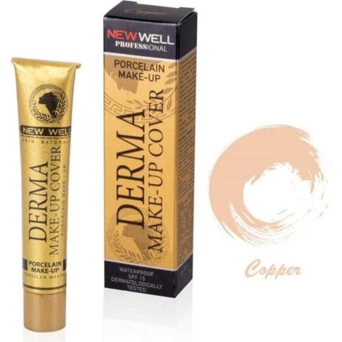 New Well Derma Make Up Cover 04 Copper Yoğun Kapatıcı Porselen Fondöten