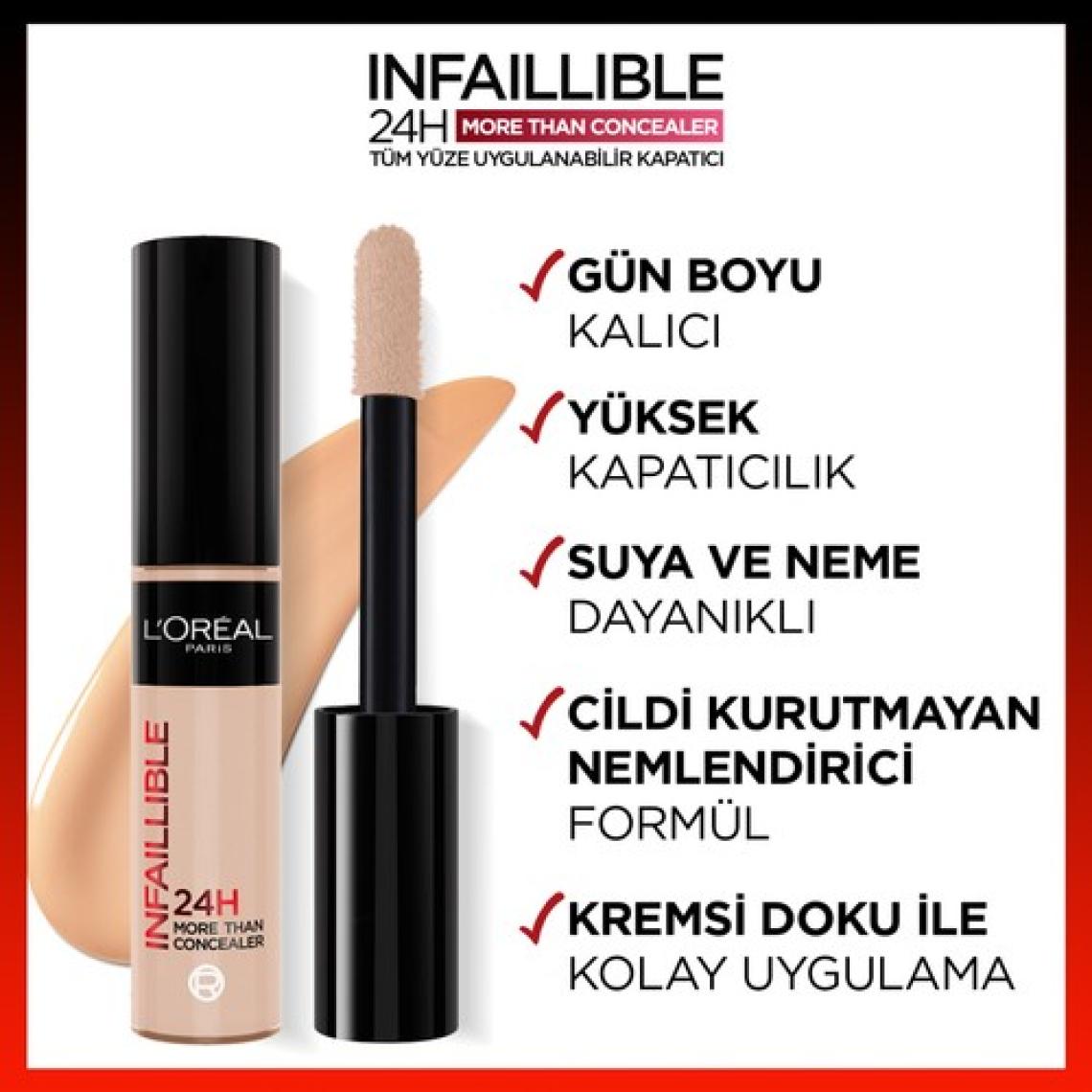 Tüm Yüze Uygulanabilir Kapatıcı - Infaillible More Than Concealer 323 Fawn